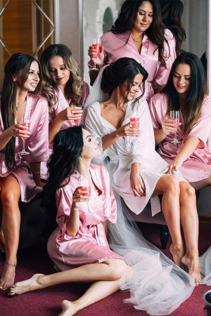 Plain Satin Robe