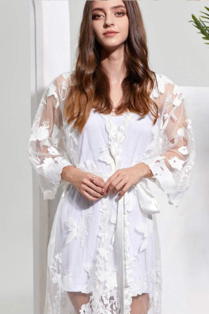 Clara Lace Robe