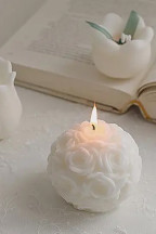 Rose Ball Candle