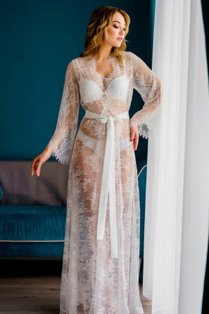 Scollop Eye Lash or Satin Edge Lace Robes